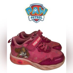 PAW PATROL SKYE LIGHT UP SNEAKERS VELCRO PINK GIRLS